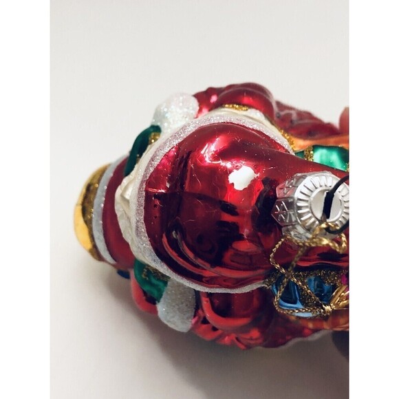 Lot of 4 Vintage Hand Blown Glass Christmas Tree Ornament Snowmen Collectibles - Picture 4 of 12